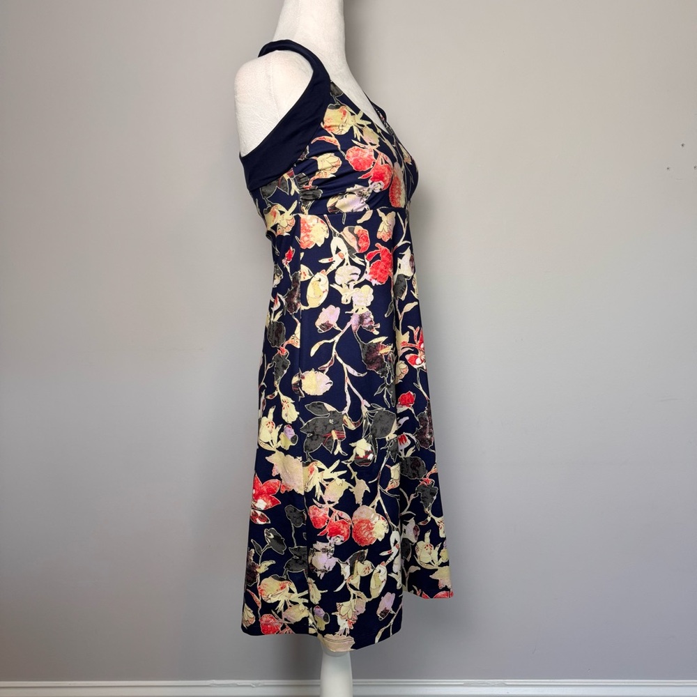 Patagonia Morning Glory Blue Floral Twist Strap Dress S - Picture 2 of 5